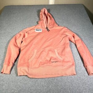 Noble Outfitters Hoodie Womens Large Peach Logo Kangaroo Pocket Fleece Lined